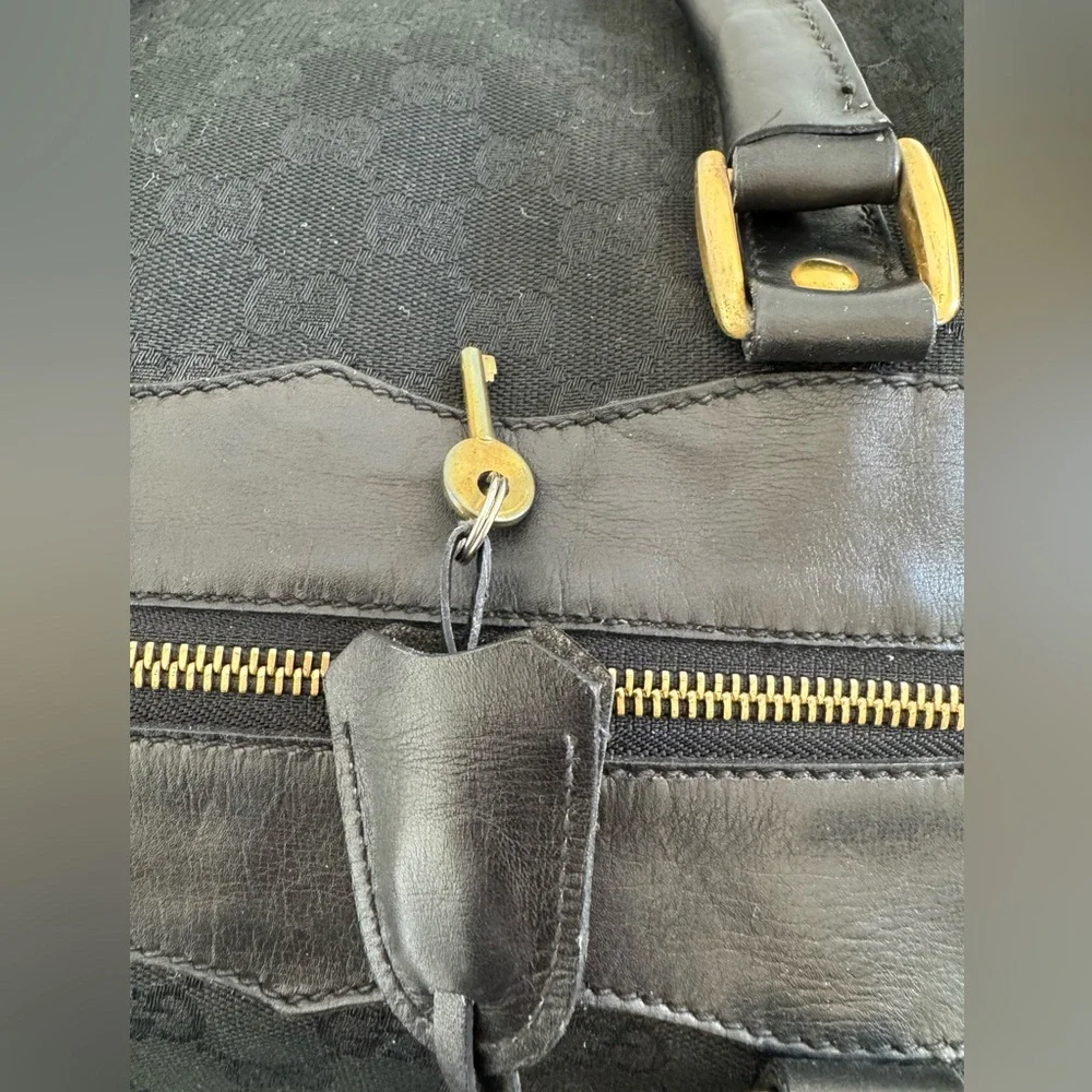 Gucci Black GG Logo Weekender Travel Bag with COA - Picture 12 of 16